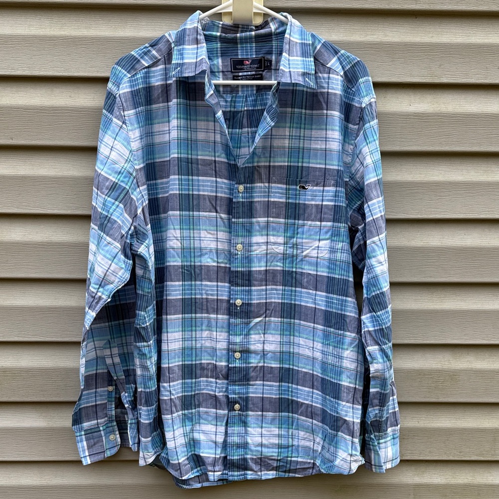 Vineyard Vines | Classic Fit Tucker Shirt Plaid Button Down Long Sleeve Large